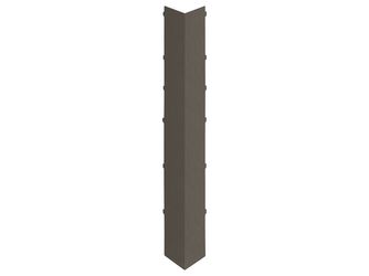 Keralit Dachrand Außeneckstück 350x35mm Quartzgrau classic