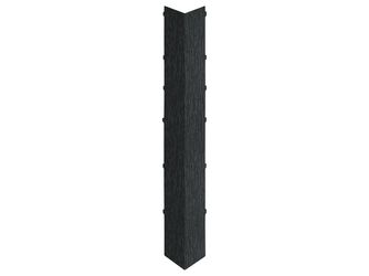 Keralit Dachrand Außeneckstück 350x35mm Schwarzgrau classic