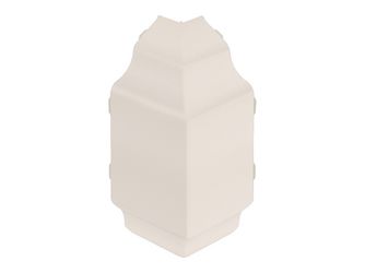 Keralit Dachrand Eckstück für 2850 Crème - Classic (mit Holzmaserung)
