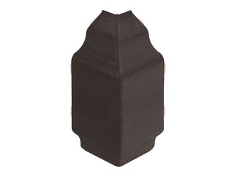 Keralit Dachrand Eckstück für 2850 Dunkelbraun - Classic (mit Holzmaserung)