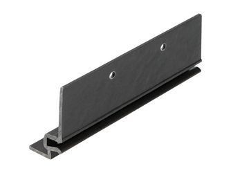 Keralit Dachrand Montageprofil Schwarz 600cm