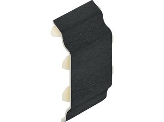 Keralit Dachrand Zwischenstück für 2850 Schwarzgrau - Classic (mit Holzmaserung)