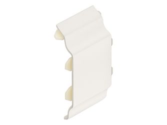 Keralit Dachrand Zwischenstück für 2850 Weiss - Classic (mit Holzmaserung)