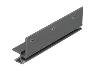 Keralit Dachrandmontageprofil 10mm Grau - Classic (mit Holzmaserung) 600cm