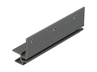 Keralit Dachrandmontageprofil 10mm Schwarzgrau classic 600cm