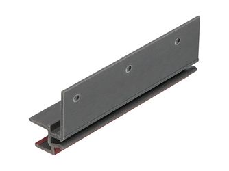 Keralit Dachrandmontageprofil 10mm Weinrot - Classic (mit Holzmaserung) 600cm