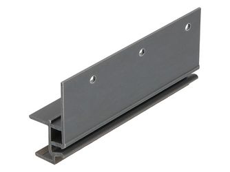 Keralit Dachrandmontageprofil 17mm Quarzgrau - Classic (mit Holzmaserung) 600cm