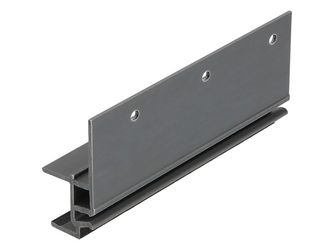 Keralit Dachrandmontageprofil 17mm Schwarzgrau - Classic (mit Holzmaserung) 600cm