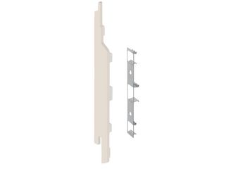 Keralit Endkappe links für 2814 Crème - Classic (mit Holzmaserung)