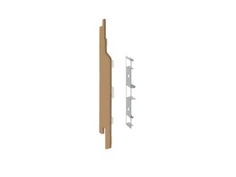 Keralit Endkappe links für 2814 Natur Eiche - Modern Eiche (mit Holzstruktur)