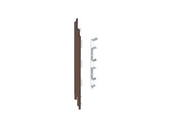 Keralit Endkappe links für 2819 Braun eiche