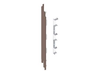 Keralit Endkappe links für 2819 Braungrau classic