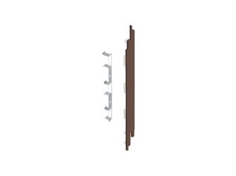 Keralit Endkappe rechts für 2819 Braun eiche