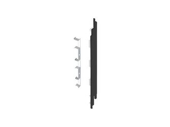 Keralit Endkappe rechts für 2819 Folie Schwarz Eiche