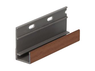 Keralit Startprofil für vertikale Montage Braun Redceder - Classic (mit Holzmaserung) 400cm