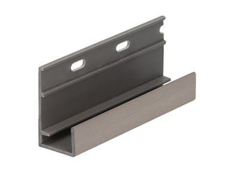 Keralit Startprofil für vertikale Montage Ceder gealtert - Classic (mit Holzmaserung) 400cm