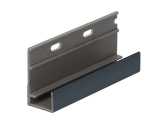 Keralit Startprofil für vertikale Montage Schwarzblau - Classic (mit Holzmaserung) 400cm