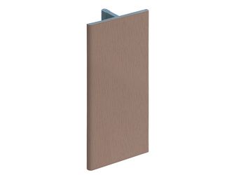 Keralit Verbindungsprofil 17mm Braungrau - Classic (mit Holzmaserung) 400cm