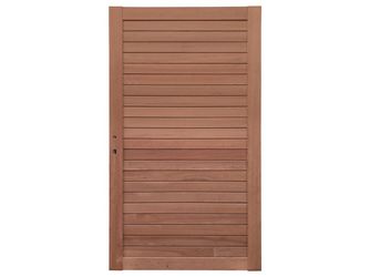 Tor Sichtschutzzaun Keruing