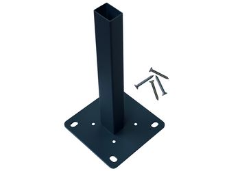 Kingston Pfostenschuh Anthrazit aus verzinktem Stahl, zum Aufschrauben
