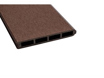 Sichtschutzzaun cWPC Dunkelbraun "Kingston Vertical"