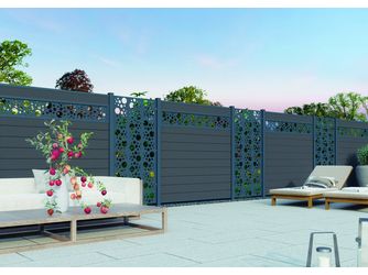 Kingston cWPC Systemzaun Einzelprofil 1780mm, cWPC, Anthrazit, 147x20mm