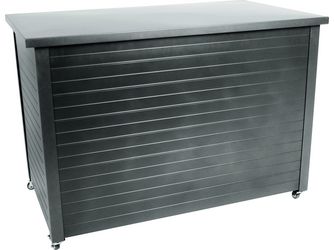 Kissenbox Gilbert 140x76x91cm Aluminium anthrazit ohne Schloss