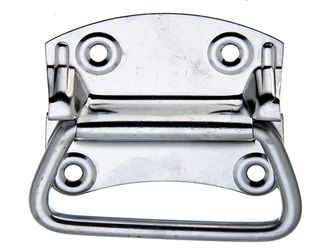 Kistengriff, Edelstahl, Platte BxH 92x80mm, Tiefe 12mm Kistengriff, Edelstahl, Platte BxH 92x80mm, Tiefe 12mm
