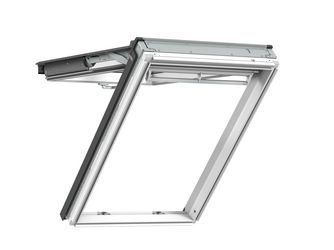 Klapp-Schwing-Fenster GPL CK06 2384 weiß lackiert ENERGIE Titanzink 55x118