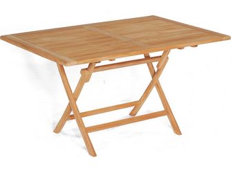 Klapptisch "Perth" 140x95cm Teak natur