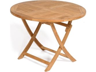 Klapptisch "York" 100cm rund Teak natur