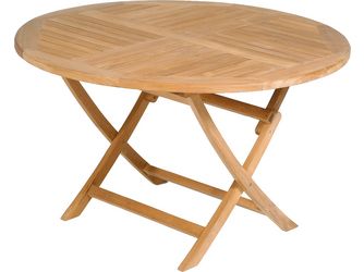 Klapptisch "York" 120cm rund Teak natur