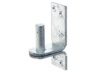 Kloben auf Platte, feuerverzinkt, Dorn Ø13mm, Abstand 25mm, Platte HxB100x35mm Kloben auf Platte, feuerverzinkt, Dorn Ø13mm, Abstand 25mm, Platte HxB100x35mm