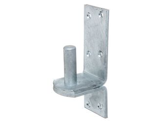 Kloben auf Platte, feuerverzinkt, Dorn Ø20mm, Abstand 35mm, Platte HxB189x60mm Kloben auf Platte, feuerverzinkt, Dorn Ø20mm, Abstand 35mm, Platte HxB189x60mm