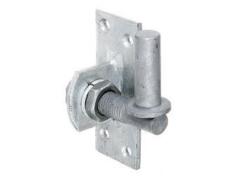 Kloben z.Anschrauben, verstellb., feuervz.DornØ16mm, Platte BxH45x105mm, Gewinde:M16 Kloben z.Anschrauben, verstellb., feuervz.DornØ16mm, Platte BxH45x105mm, Gewinde:M16