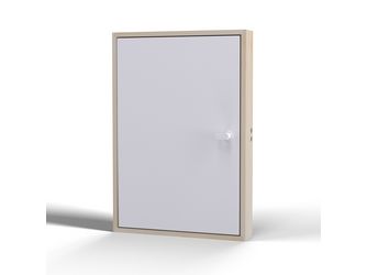 Kniestocktüren 11,5 cm Türrahmen aus Fichte, Tür CPL Platte, U-Wert 0,65, weiß lasiert Deckenöffnung 80 x 56 cm