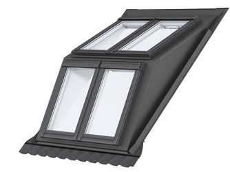 Kombi-Aufkeilrahmen EBW MK06 2022BK für gaubenähnliche Lösungen, Alu
