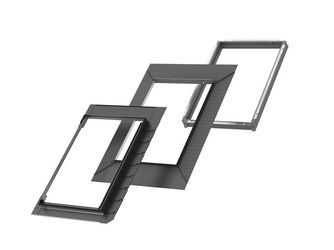 Kombi-Eindeckrahmen EKL CK02 2003M Schiefer Schichtstück u. rechts Alu