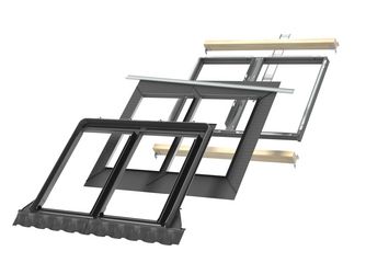 Kombi-Eindeckrahmen EKW MK04 4021E3 Ziegel hoch/Welle für DUO klarlack