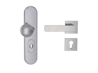 Kombi-Schutz-Garnitur TITANO 882 ES1 72mm Zylinderabdeckung Tür 38-50mm L MINIMAL MODERN eckig Samtgrau