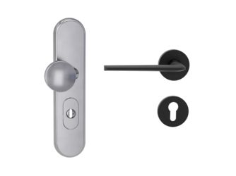 Kombi-Schutz-Garnitur TITANO 882 ES1 72mm Zylinderabdeckung Tür 38-50mm L REMOTE Graphitschwarz