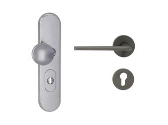 Kombi-Schutz-Garnitur TITANO 882 ES1 72mm Zylinderabdeckung Tür 38-50mm L REMOTE Kaschmirgrau