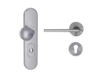 Kombi-Schutz-Garnitur TITANO 882 ES1 72mm Zylinderabdeckung Tür 38-50mm L REMOTE Samtgrau