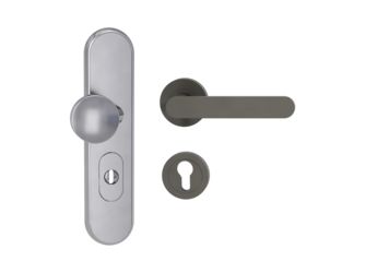 Kombi-Schutz-Garnitur TITANO 882 ES1 72mm Zylinderabdeckung Tür 38-50mm R AVUS Kaschmirgrau