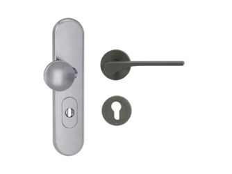 Kombi-Schutz-Garnitur TITANO 882 ES1 72mm Zylinderabdeckung Tür 38-50mm R LEAF LIGHT Kaschmirgrau