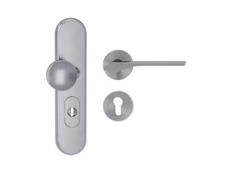 Kombi-Schutz-Garnitur TITANO 882 ES1 72mm Zylinderabdeckung Tür 38-50mm R LEAF LIGHT Samtgrau
