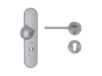 Kombi-Schutz-Garnitur TITANO 882 ES1 72mm Zylinderabdeckung Tür 38-50mm L LEAF LIGHT Samtgrau