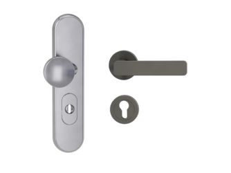 Kombi-Schutz-Garnitur TITANO 882 ES1 72mm Zylinderabdeckung Tür 38-50mm R MINIMAL MODERN Kaschmirgrau
