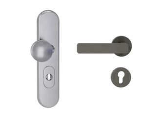 Kombi-Schutz-Garnitur TITANO 882 ES1 72mm Zylinderabdeckung Tür 38-50mm L MINIMAL MODERN Kaschmirgrau
