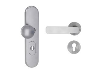 Kombi-Schutz-Garnitur TITANO 882 ES1 72mm Zylinderabdeckung Tür 38-50mm L MINIMAL MODERN Samtgrau